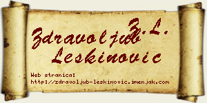 Zdravoljub Leškinović vizit kartica